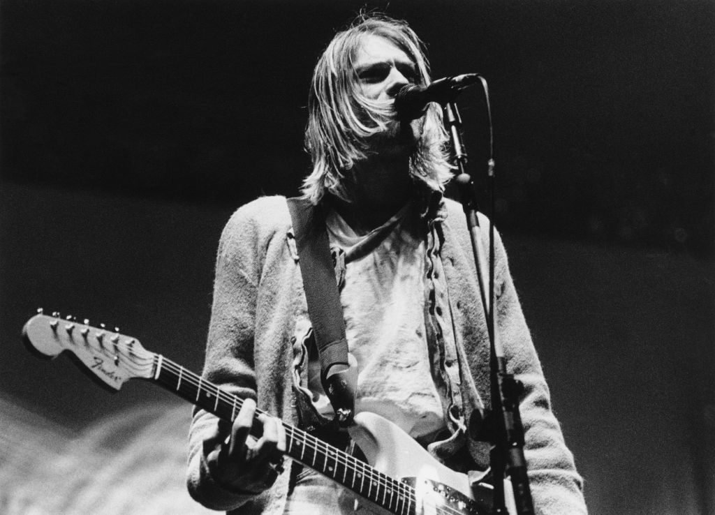 Singer-songwriter and guitarist Kurt Cobain
