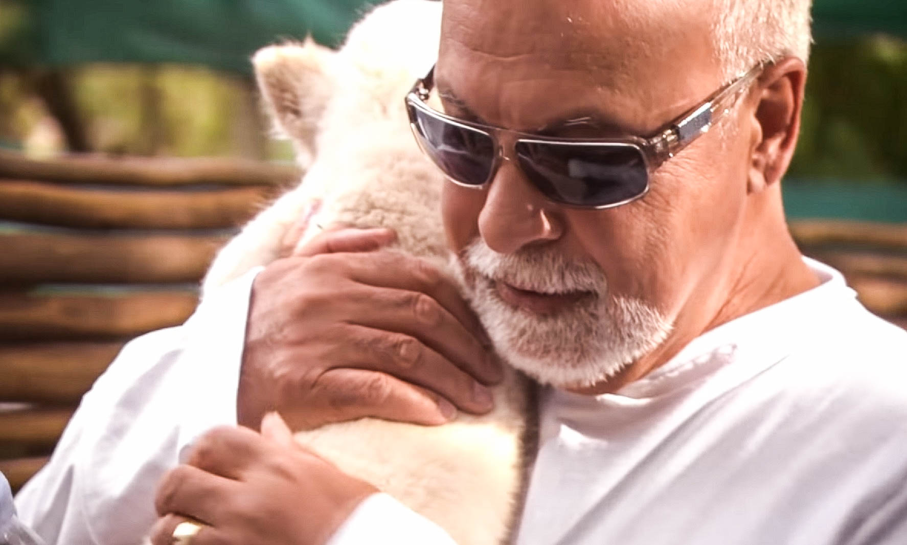 A screenshot from the documentary Celine: Through the Eyes of the World