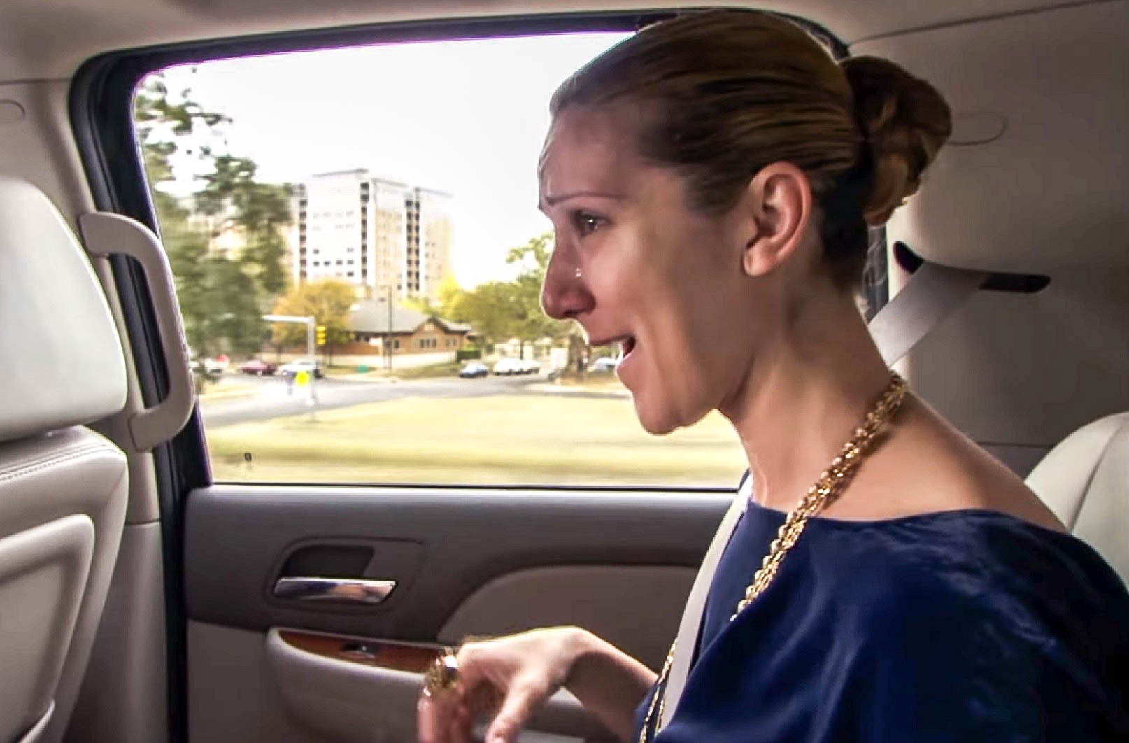 A screenshot from the documentary Celine: Through the Eyes of the World