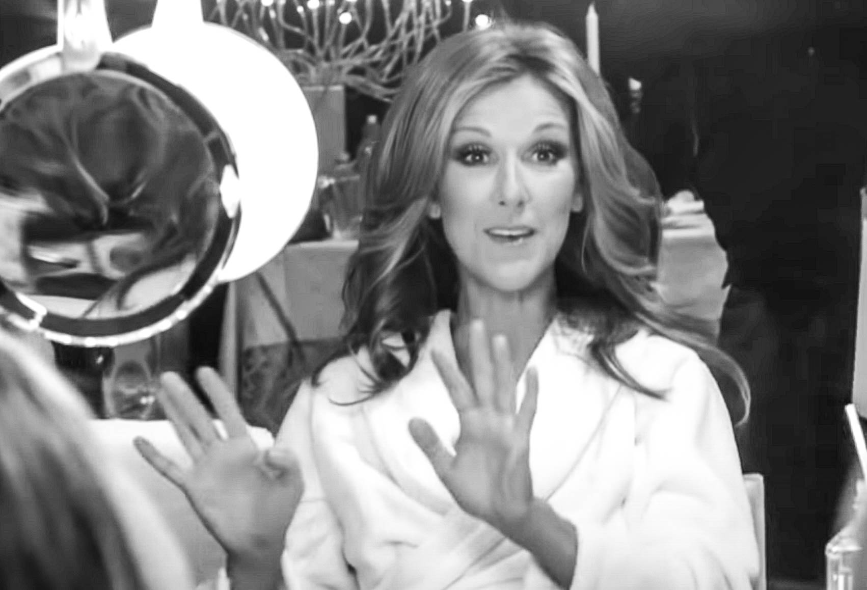 A screenshot from the documentary Celine: Through the Eyes of the World