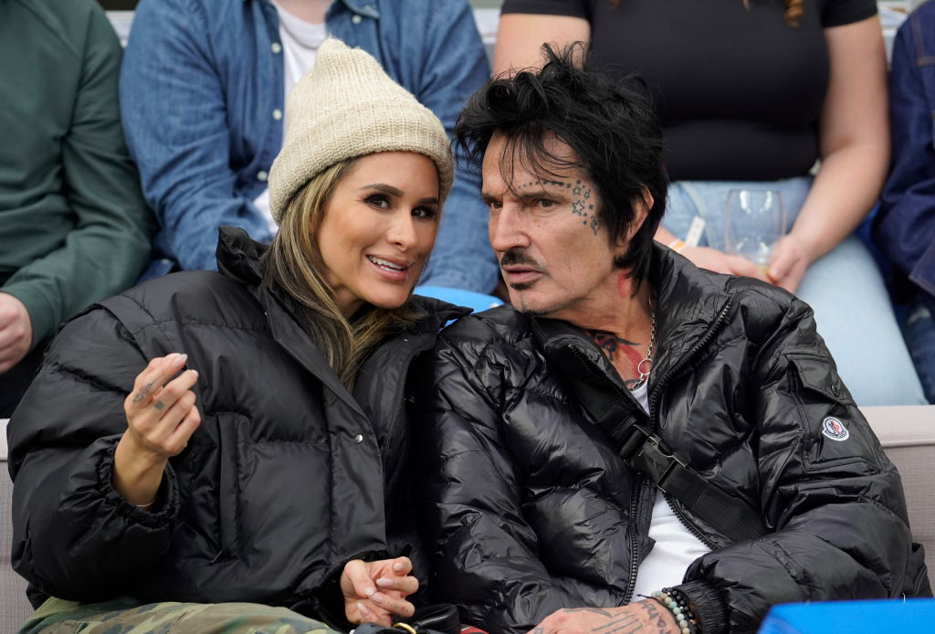  Brittany Furlan and Tommy Lee talking