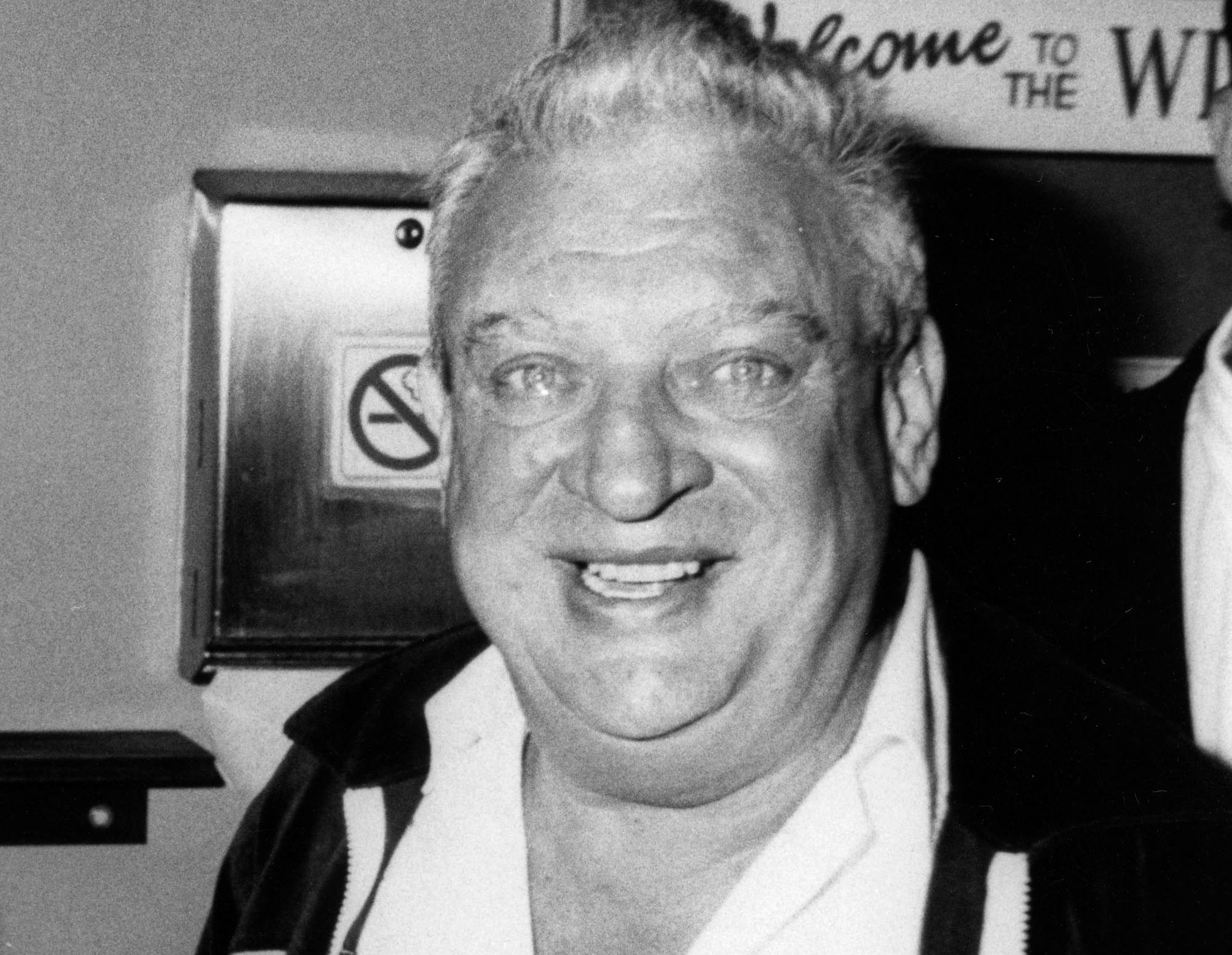 Rodney Dangerfield; arrives at a party for comedian Andrew Dice Clay in LA