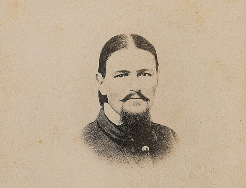 Boston Corbett face portrait looking at the camera 