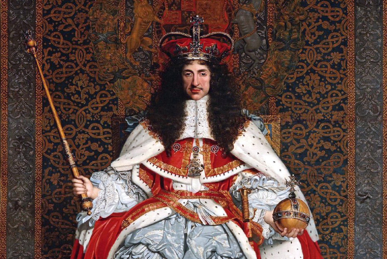 King Charles II of England in Coronation robes