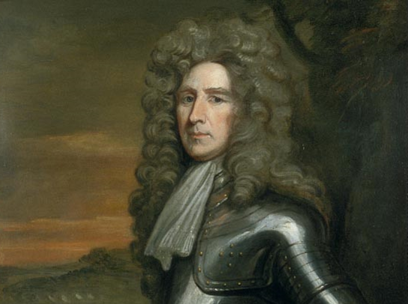 Portrait of Henry Sydney, wearing metal armor - 17th century