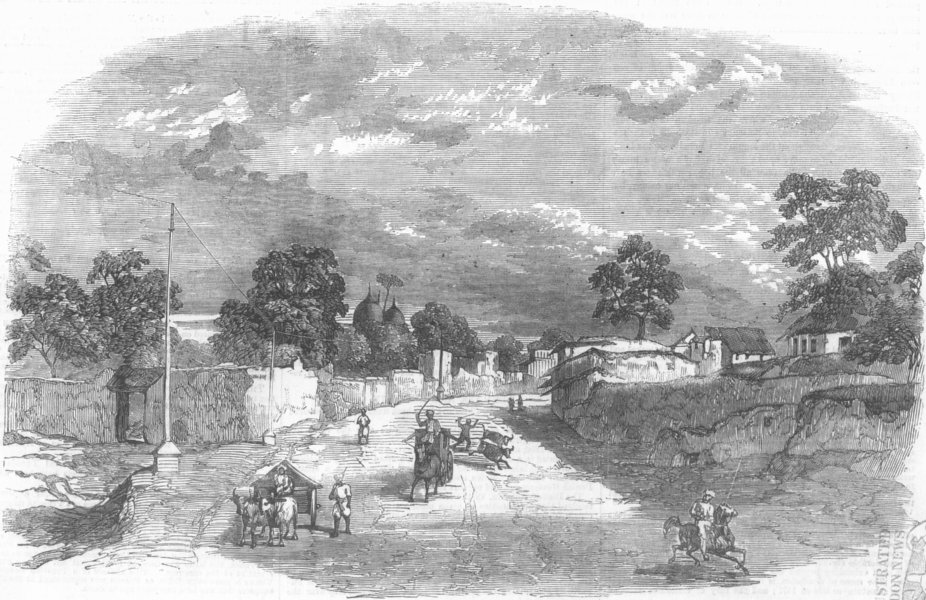 Futtehpore, the scene of the late engagement between General Havelock and Nana Sahib,