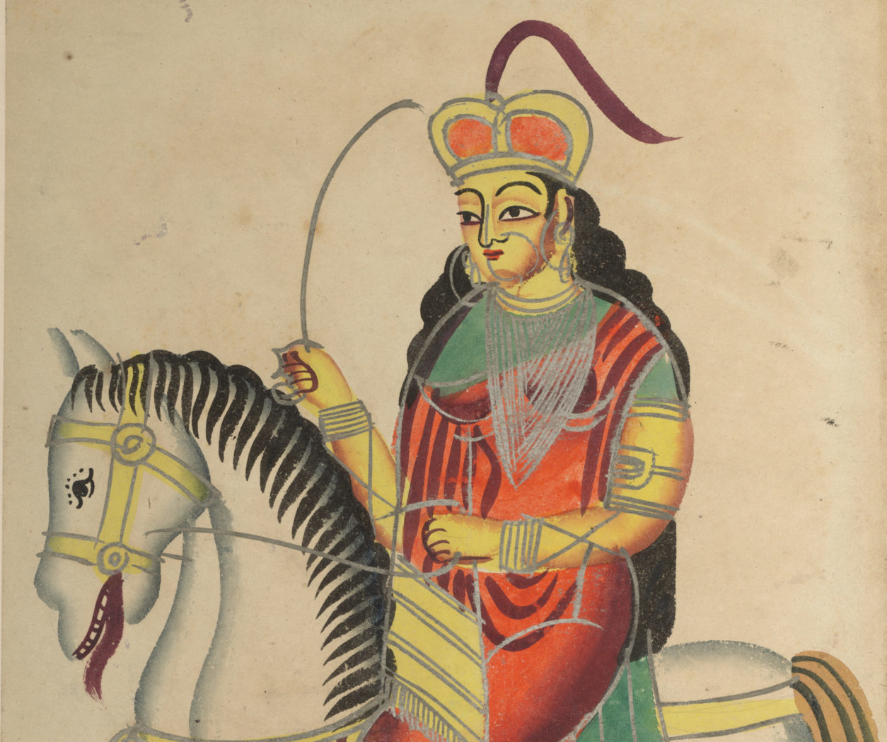 Painting: The Mutiny of the Heroine Rani Lakshmi Bai of Jhansi