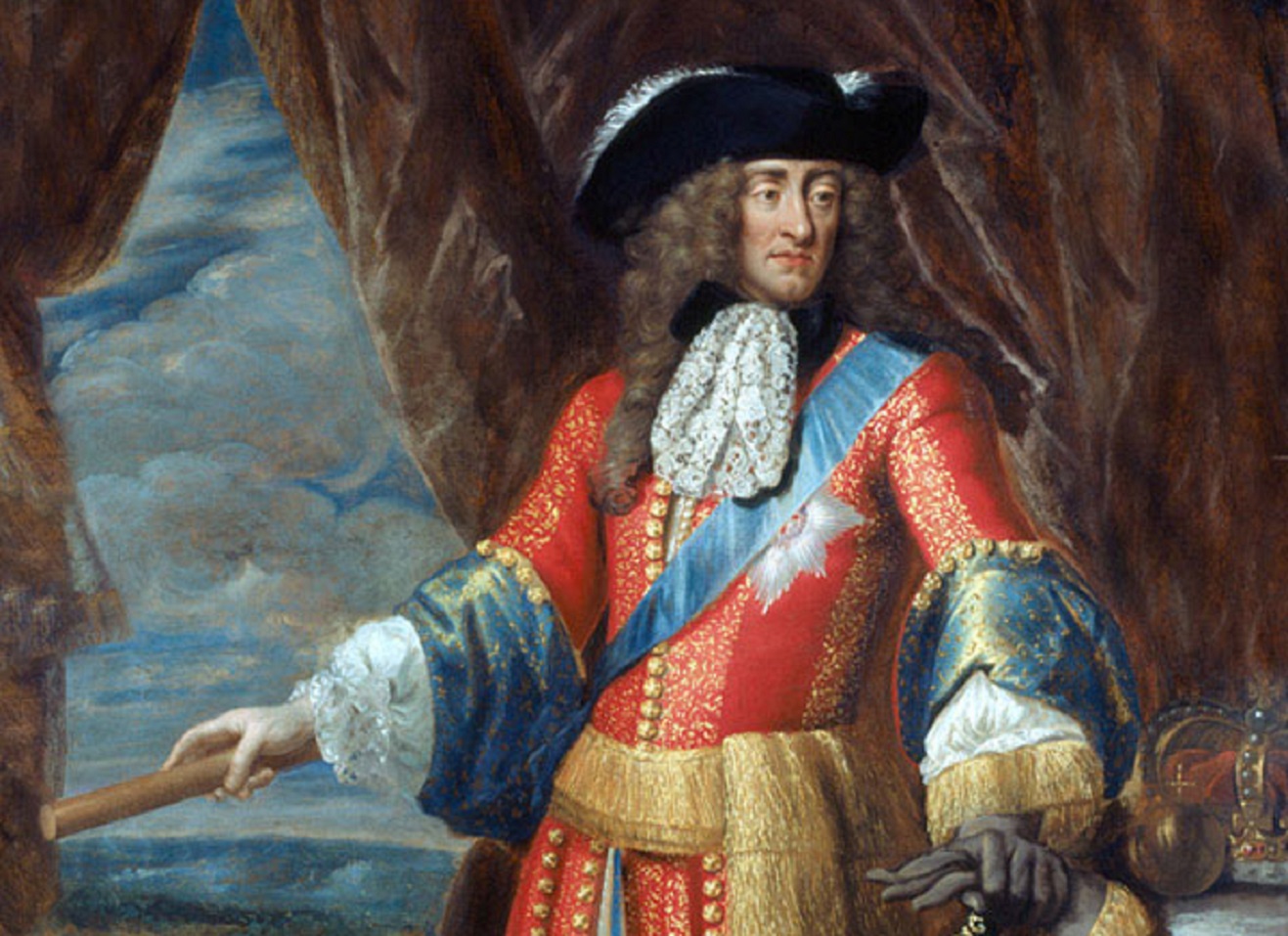 King James II wearing a General Officer's State coat - c. 1685