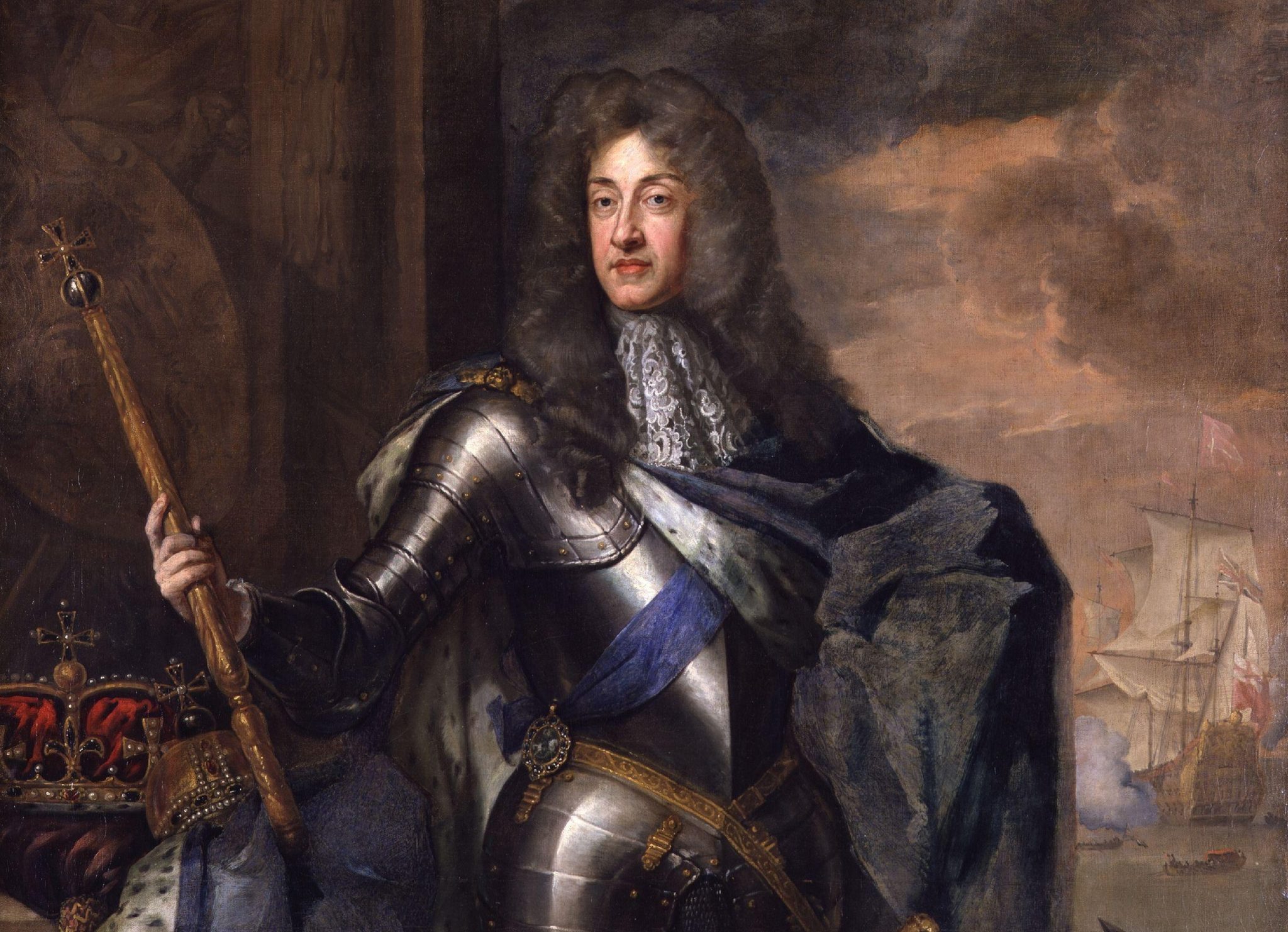  Portrait of King James II wearing armor - 1684.
