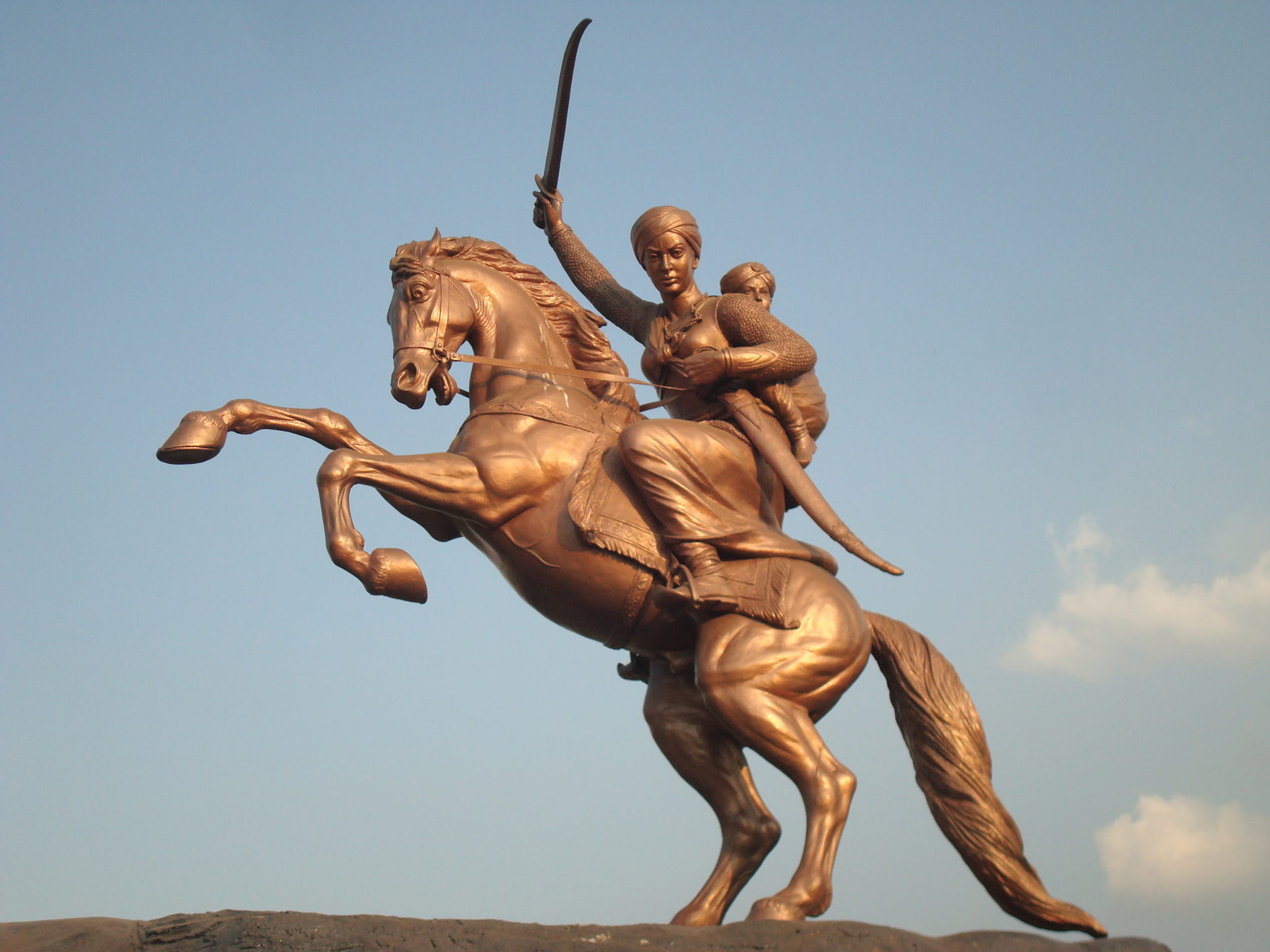 Statue of Lakshmi Bai, the Rani of Jhansi