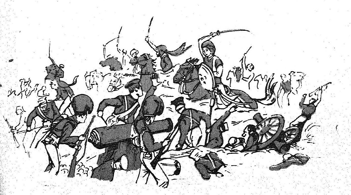 Illustration of Lakshmi Bai Rani of Jhansi