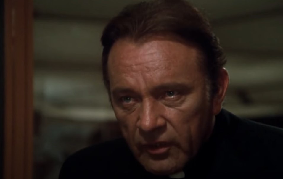 Richard Burton in Exorcist II: The Heretic 1977 