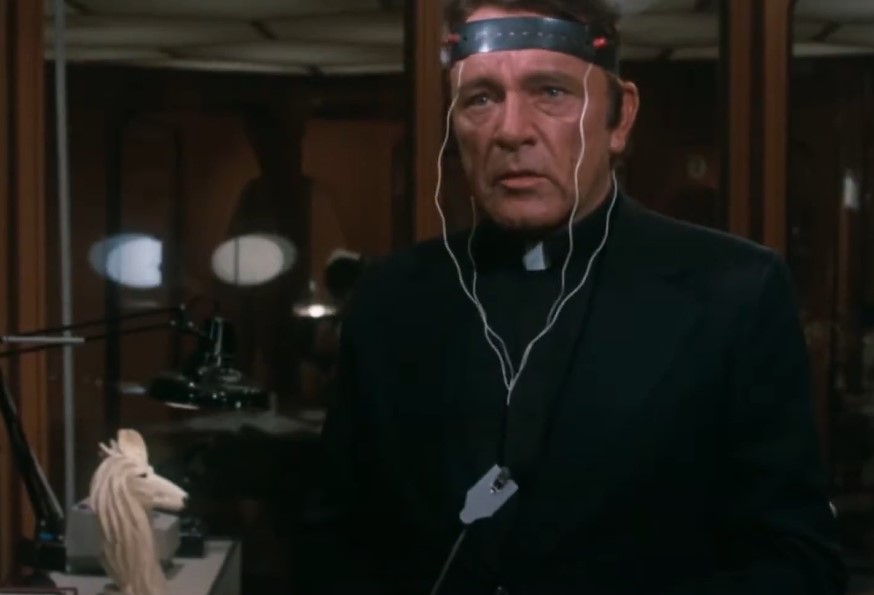 Richard Burton in Exorcist II: The Heretic 1977 