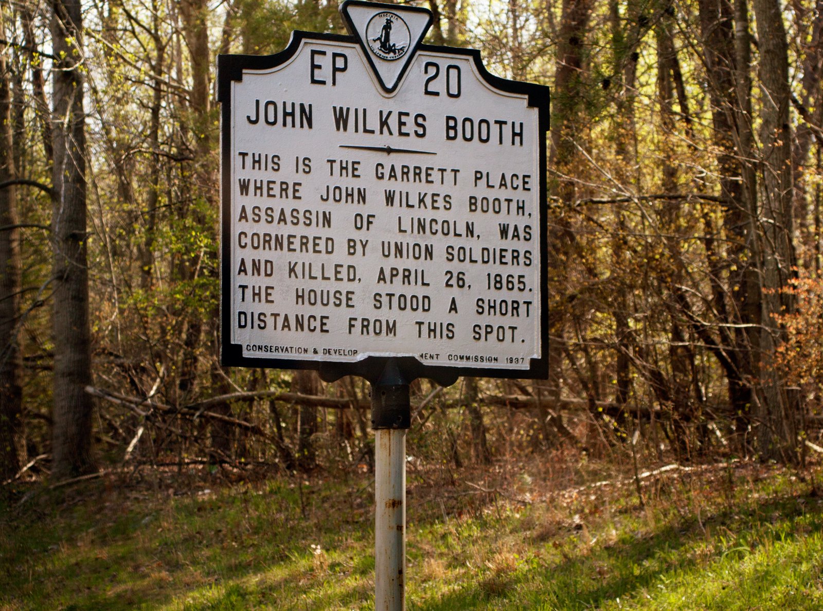 The Garrett Place where John Wilkes Booth, assassin of Abraham Lincoln, was killed