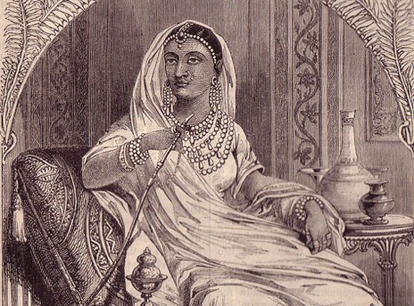 Illustration of Lakshmi Bai Rani of Jhansi