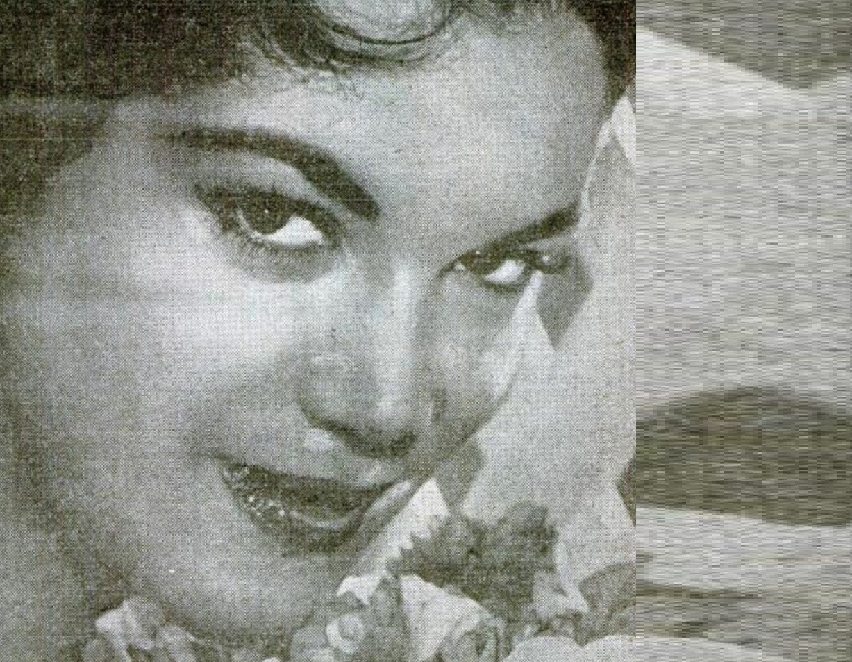 B&W Cropped portrait of Connie Francis - 1962