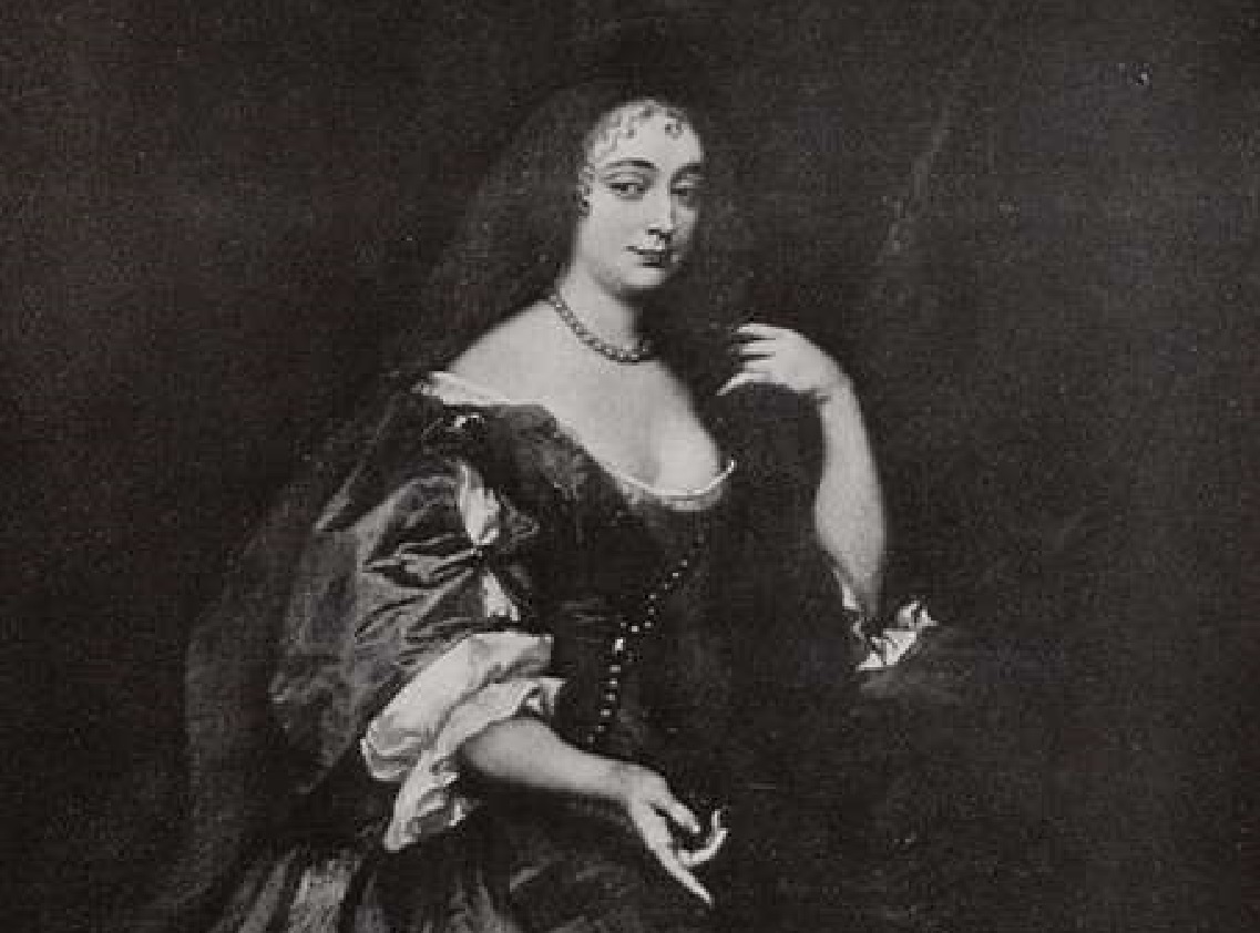 Black and white portrait of Anne Hyde - from 1800 - 1900