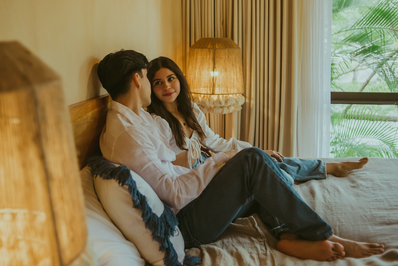Couple on the bed
