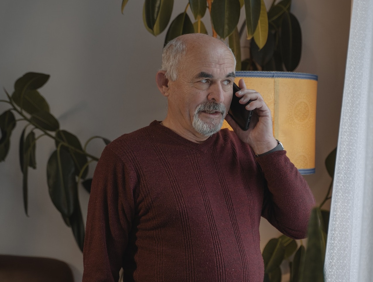 Man taking on his phone