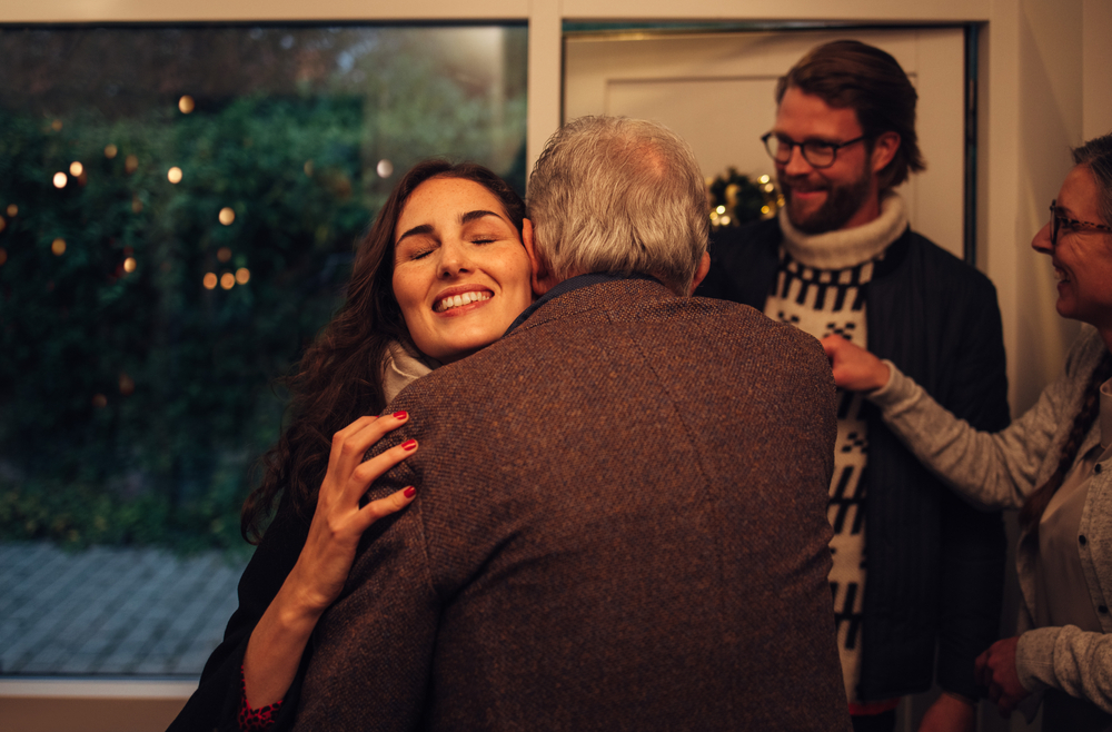 Man meeting his girlfriend's parents for the first time