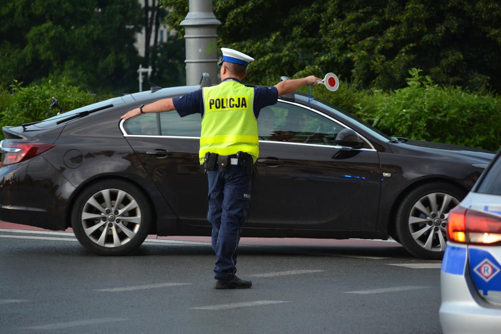 Two people stopped by police officer
