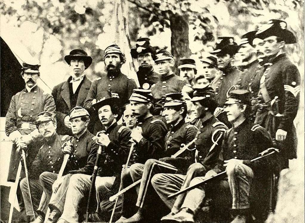 mage showing soldiers in American Civil War