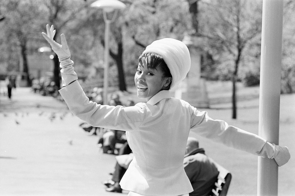 Photo of Diahann Carroll American Singer and Actress at Victoria Embankment Gardens London