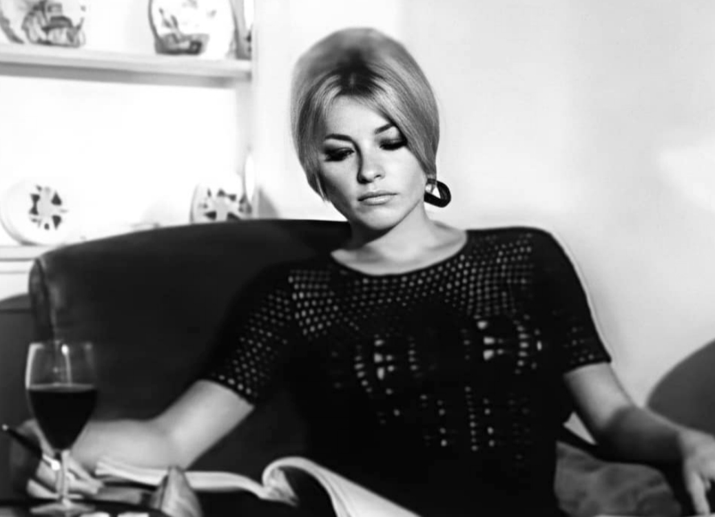 Sharon Tate in black