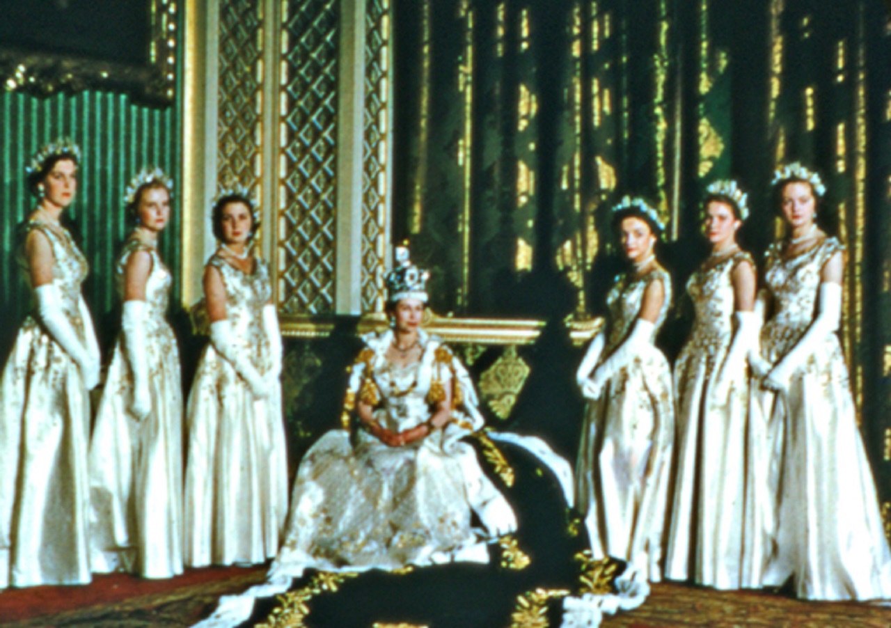 Queen Elizabeth II and Her Ladies in Waiting