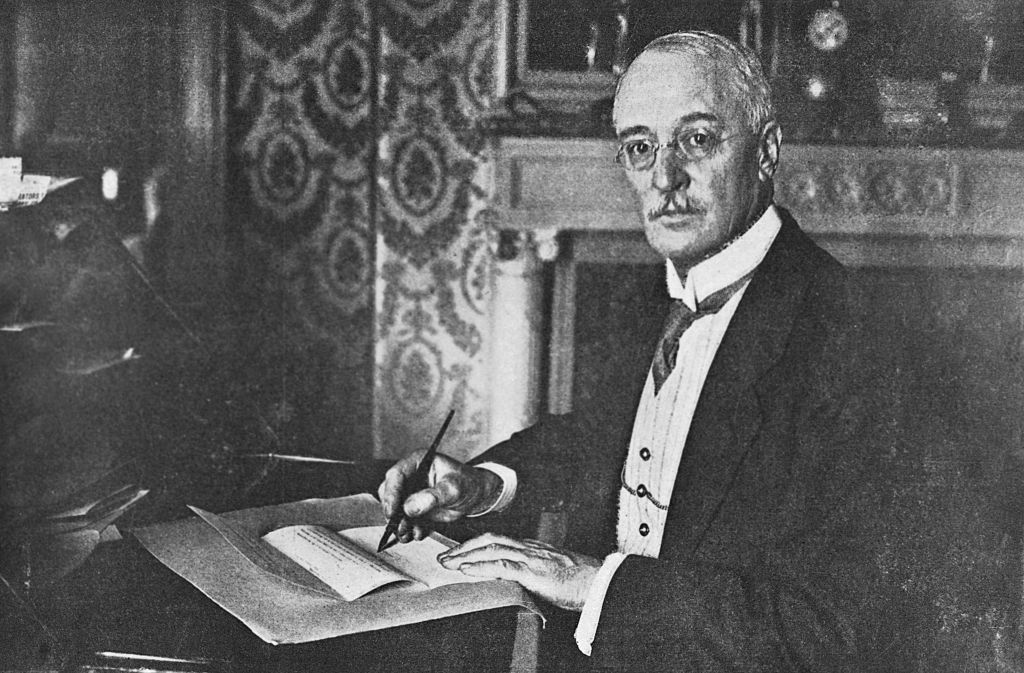 Inventor Rudolf Diesel at Desk
