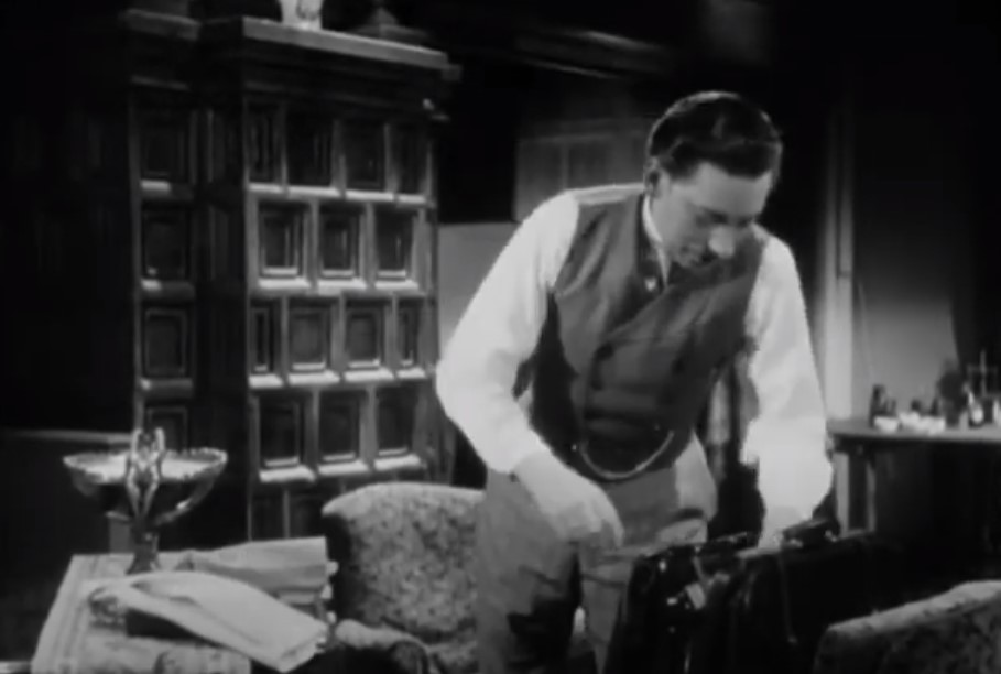 Willy Birgel  as diesel in movie in suit