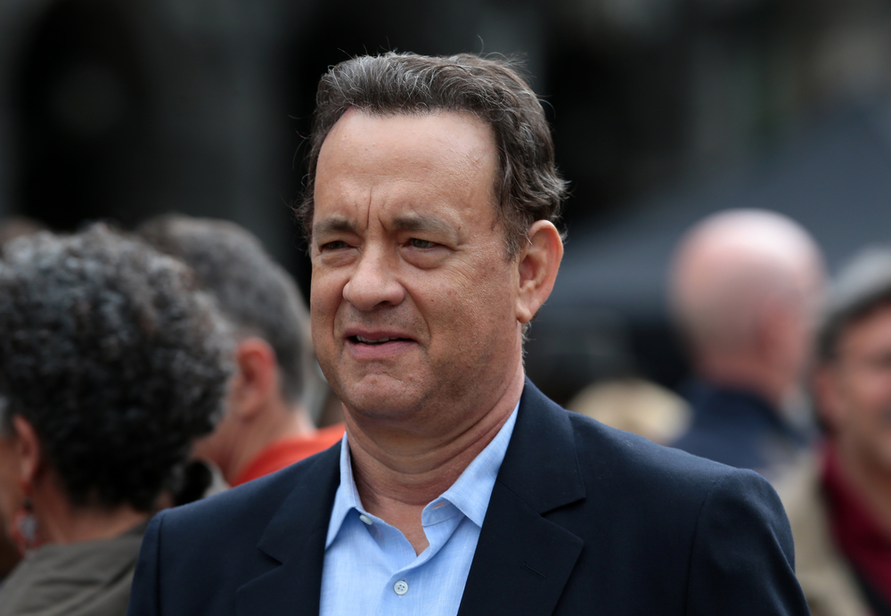 Tom Hanks during the filming of 