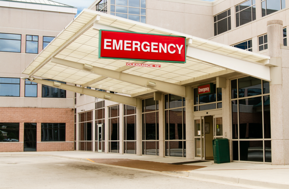 Entrance to emergency room