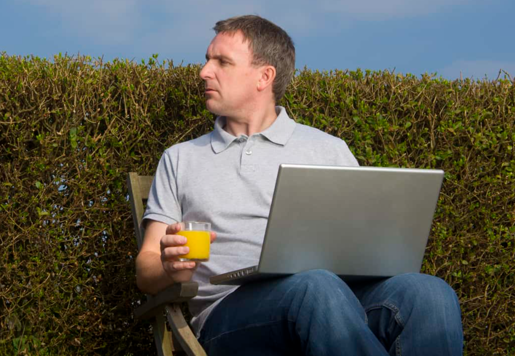 Garden surveillance.