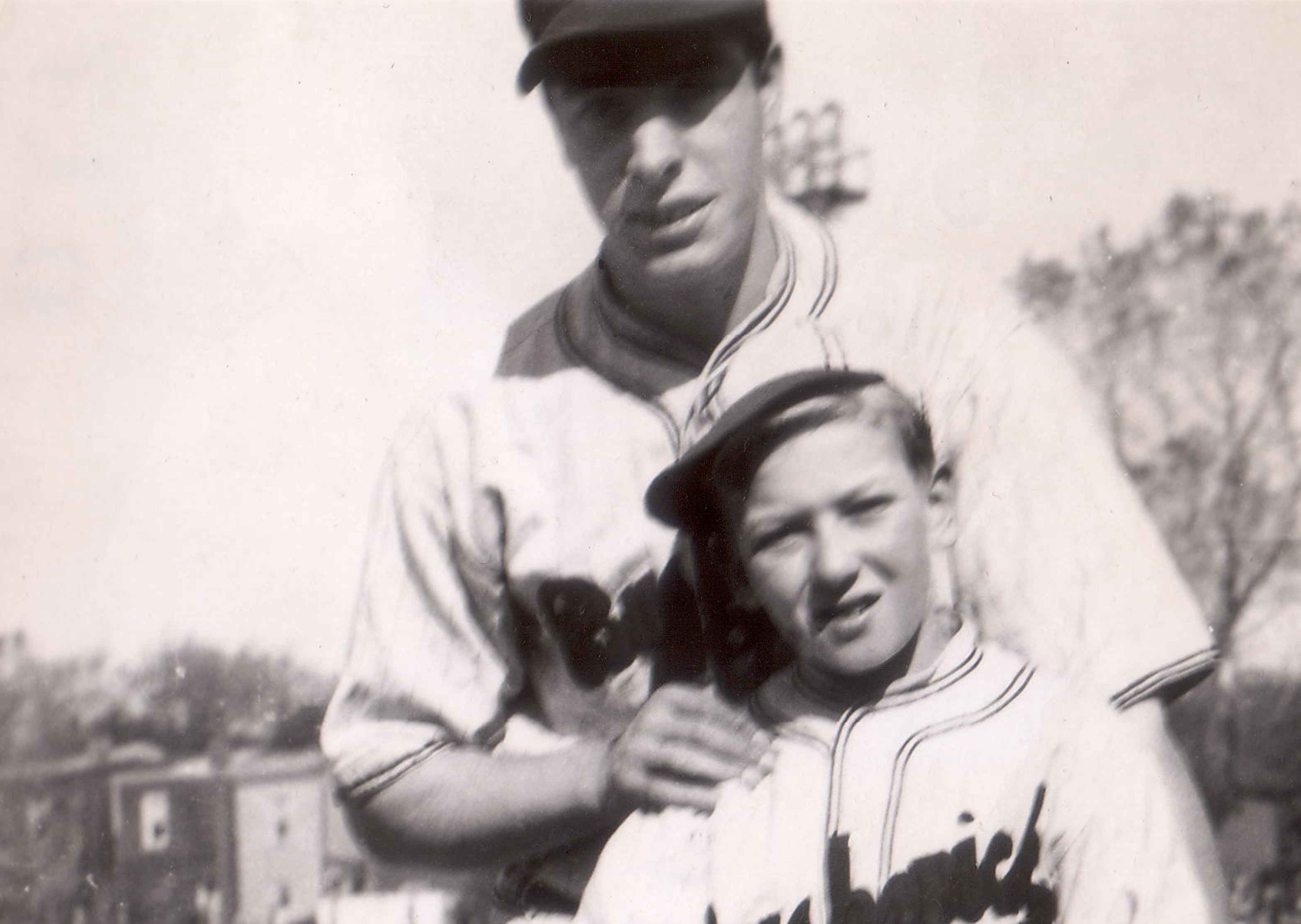 Charlie Hyman & Joe DiMaggio, Bushwicks' uniform, 1936