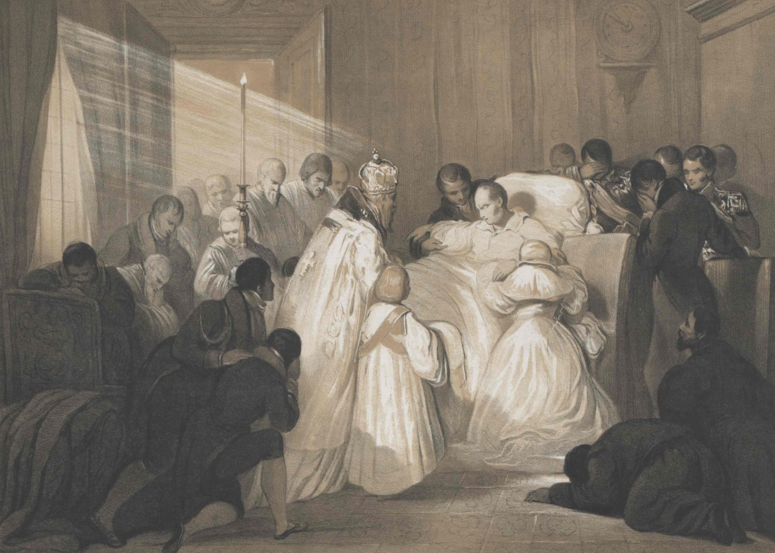 Alexander I of Russia's death (lithography)