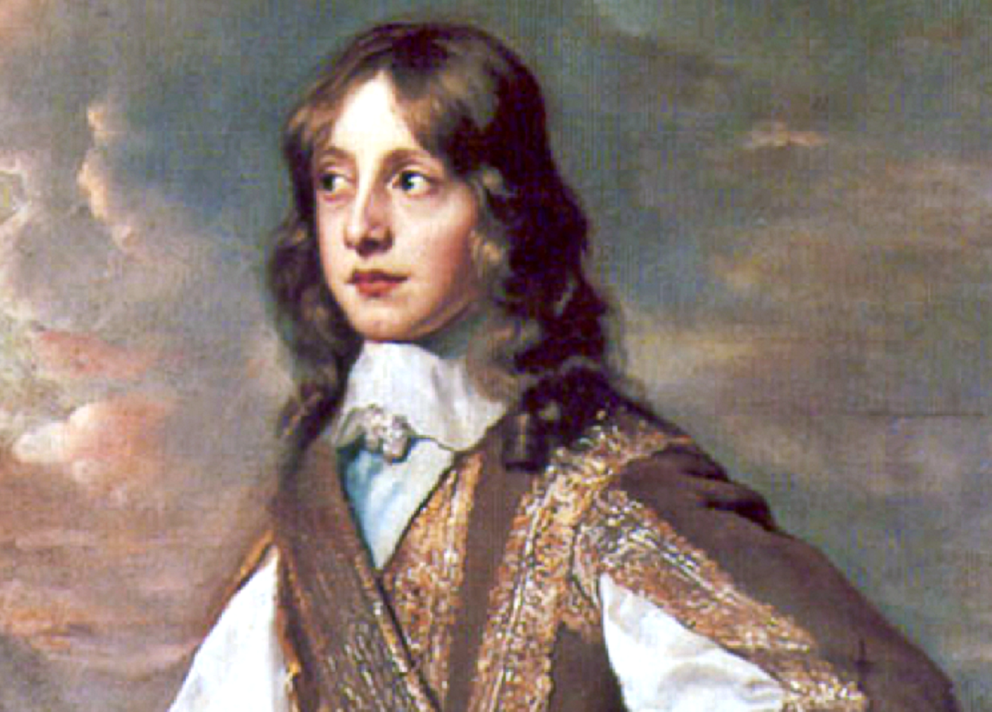 Portrait of James II of England looking at side - 1647