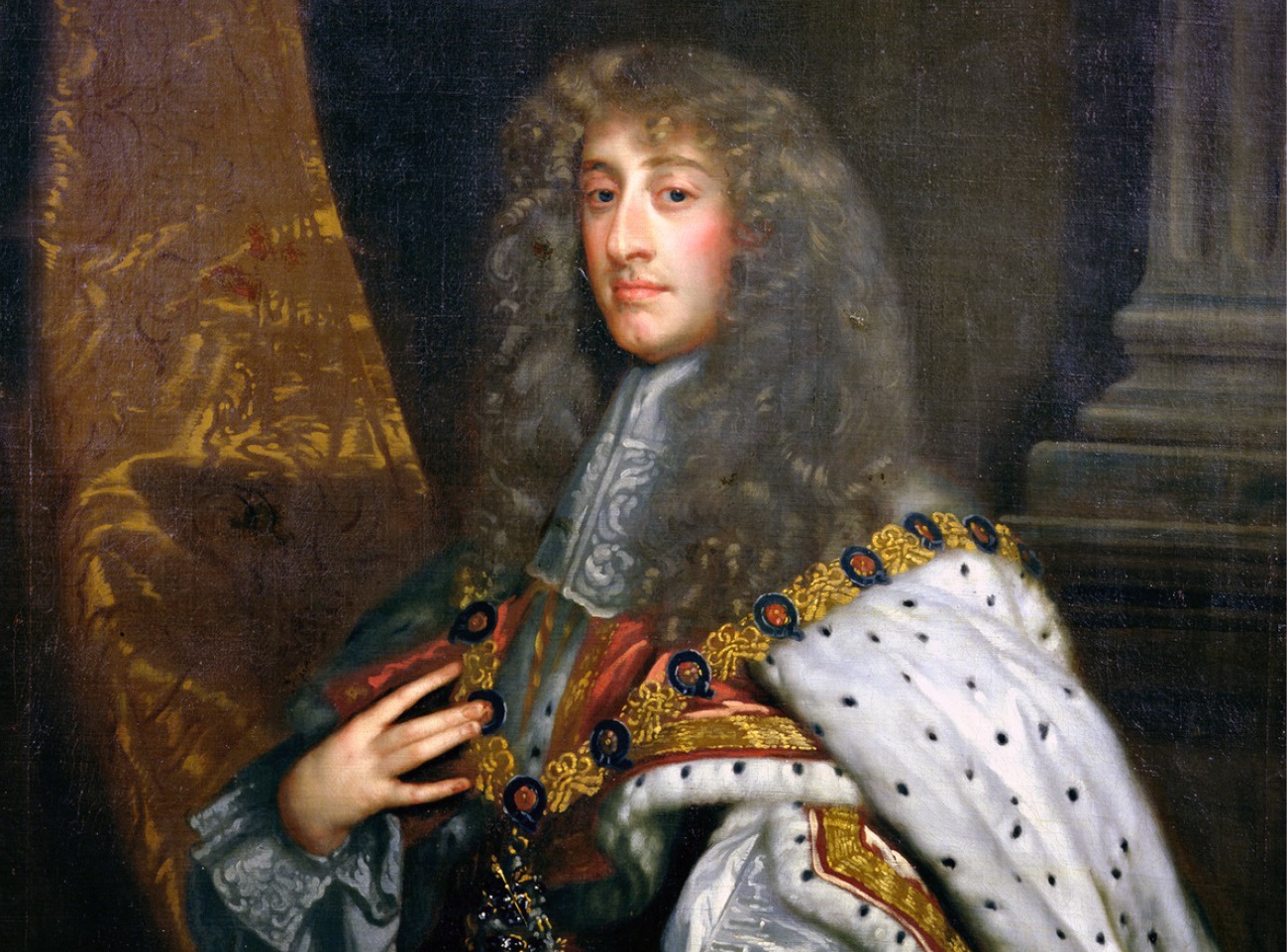 Portrait of James II of England with Garter Collar - circa 1650 - 1675