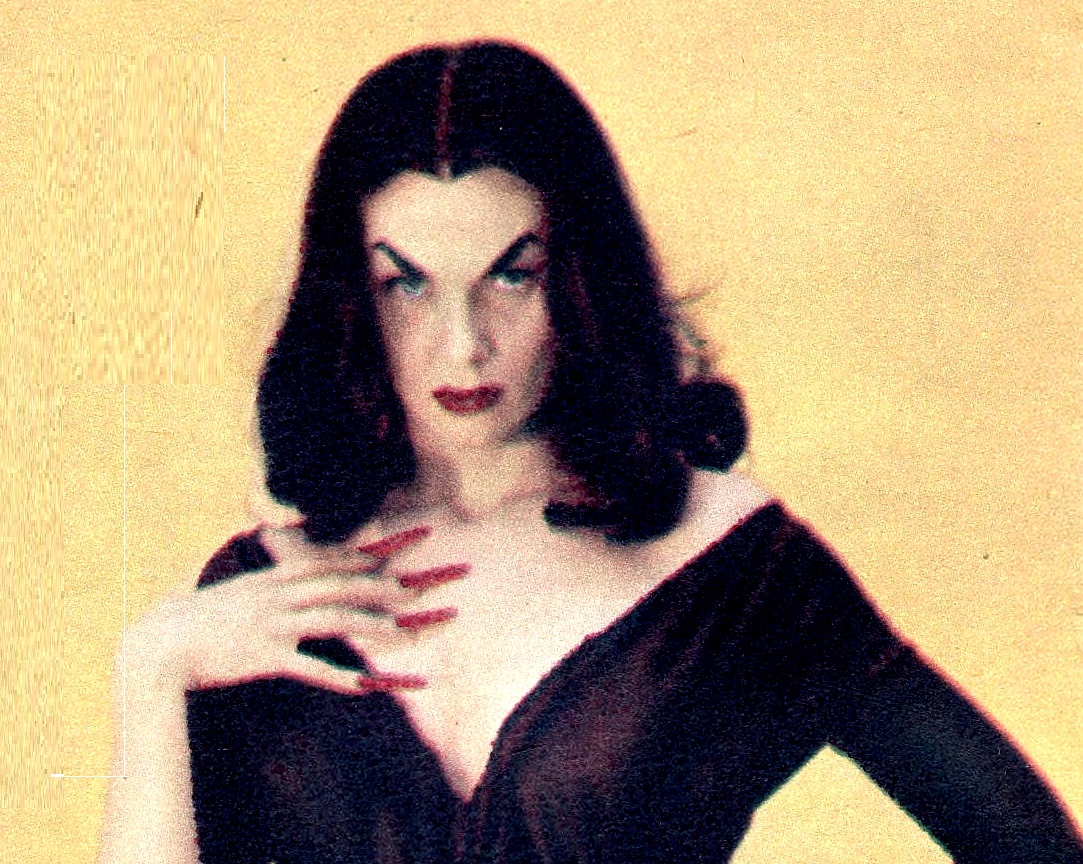 Picture of Vampira from TV Guide Pittsburgh - 1954