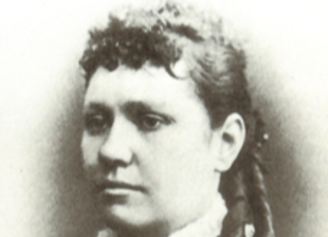 Early Grayscale Portrait Photo of Alice Ivers Duffield Tubbs Huckert
