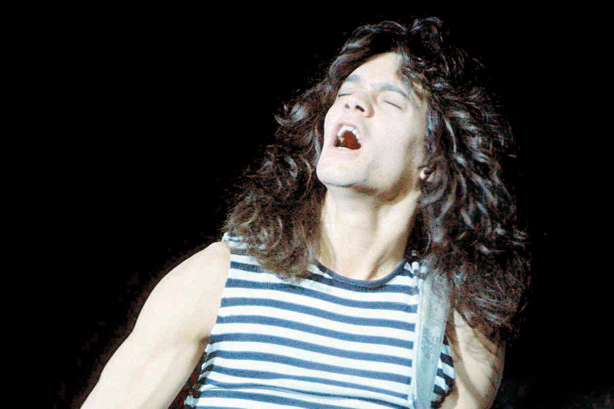 Eddie Van Halen performing