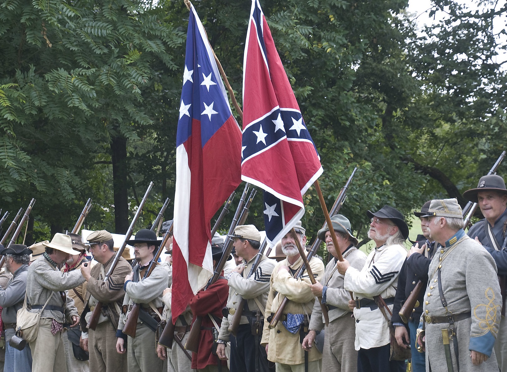 Confederate Flags -- Boonsboro (MD) Civil War Reenactment