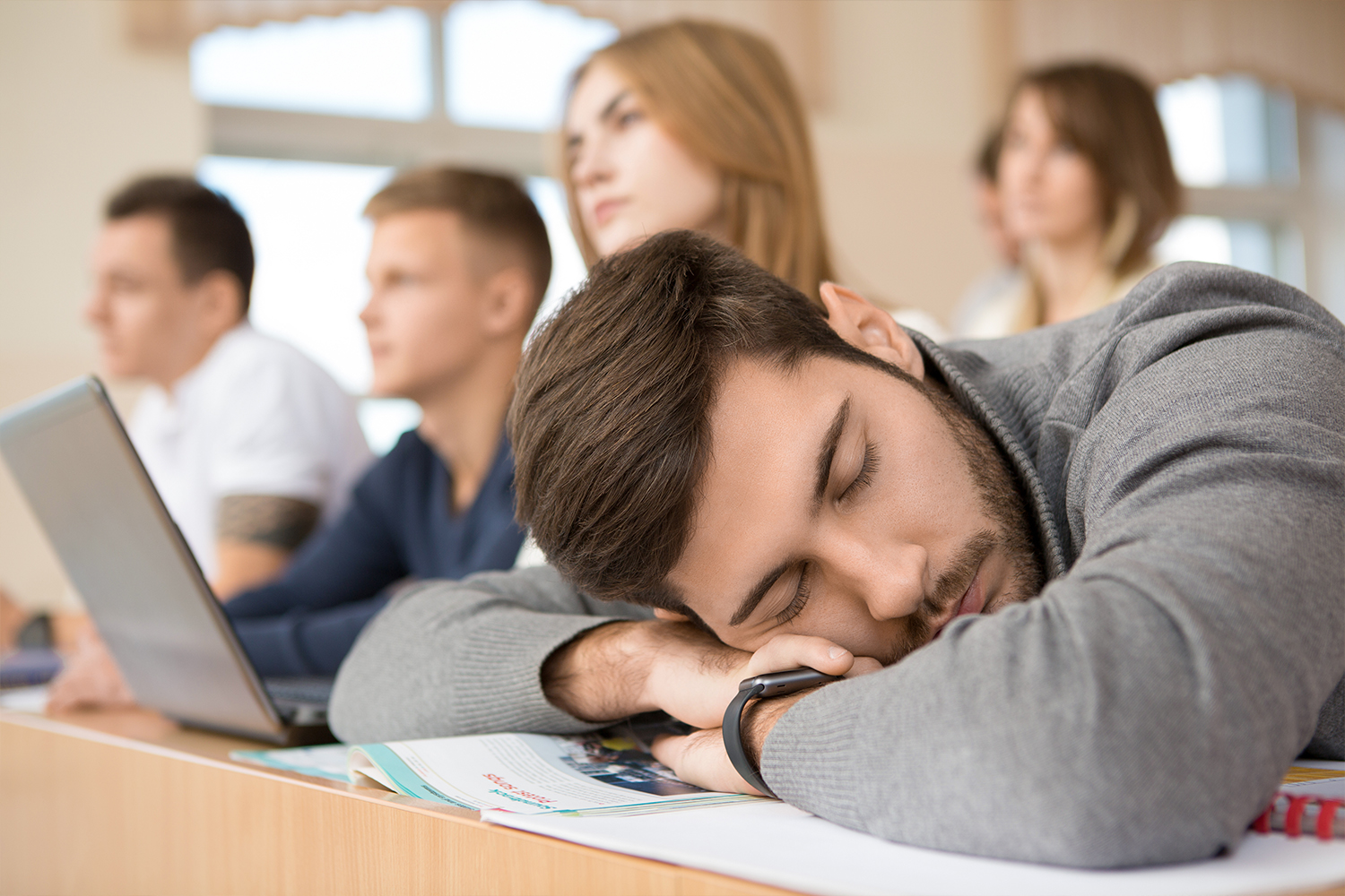 Student Asleep In Class