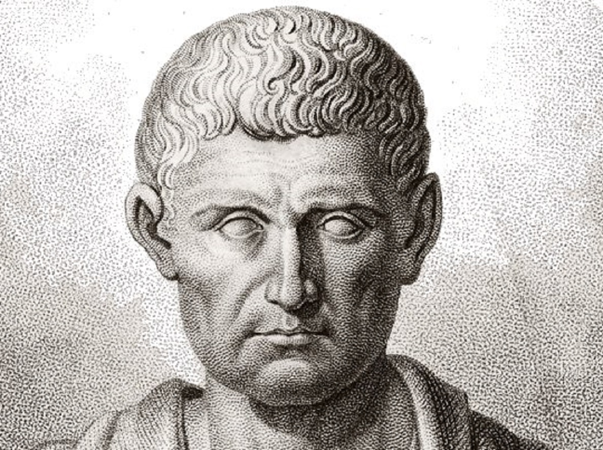 Pencil portrait of Aristotle