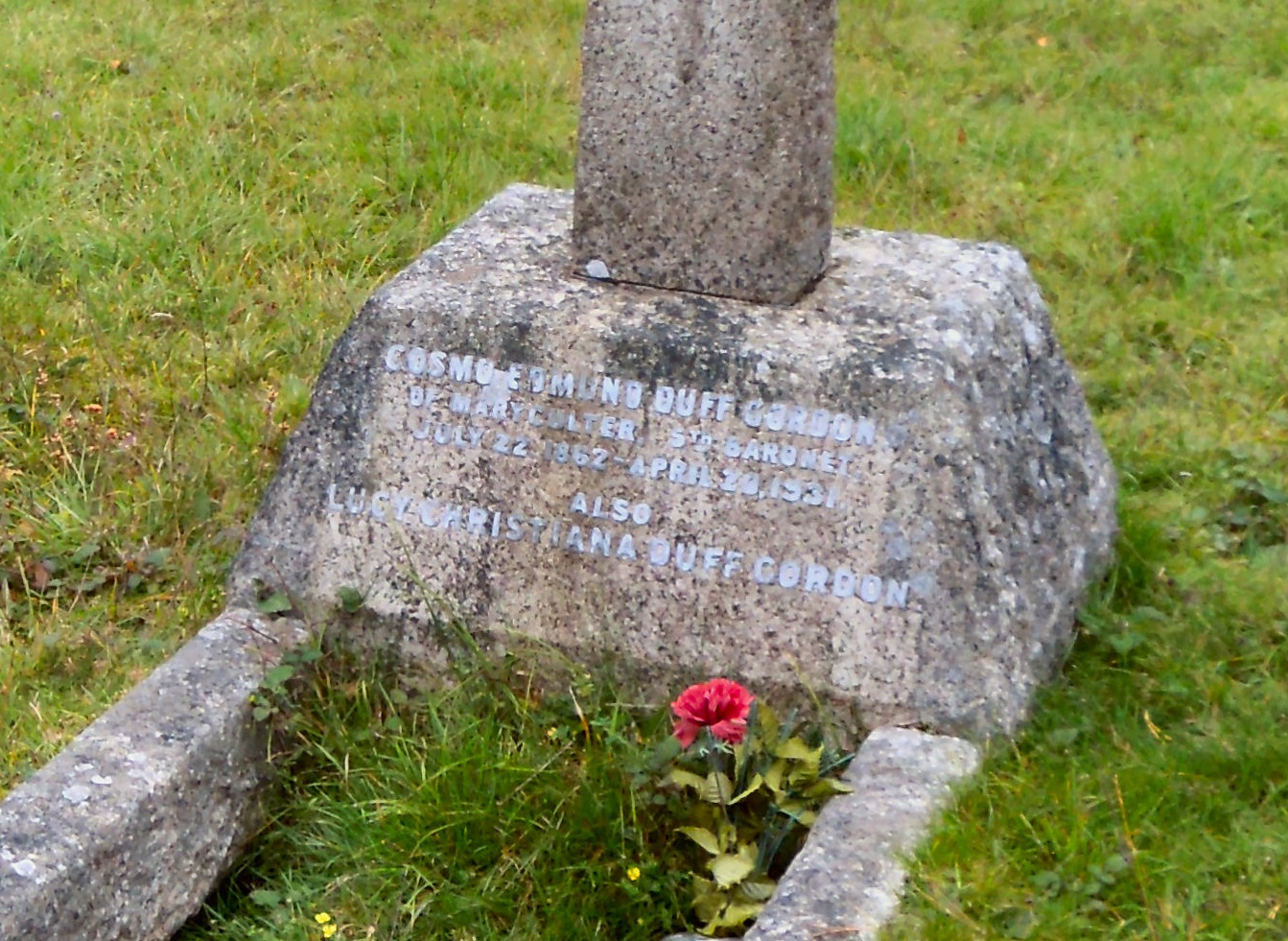 The grave of Cosmo Duff-Gordon - 2016