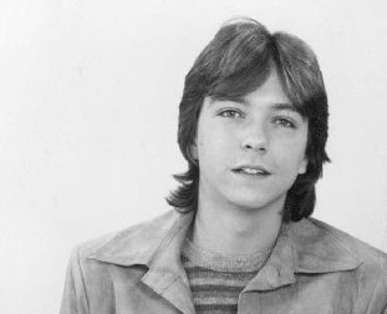 David Cassidy wearing denim jacket is looking at camera - 1972