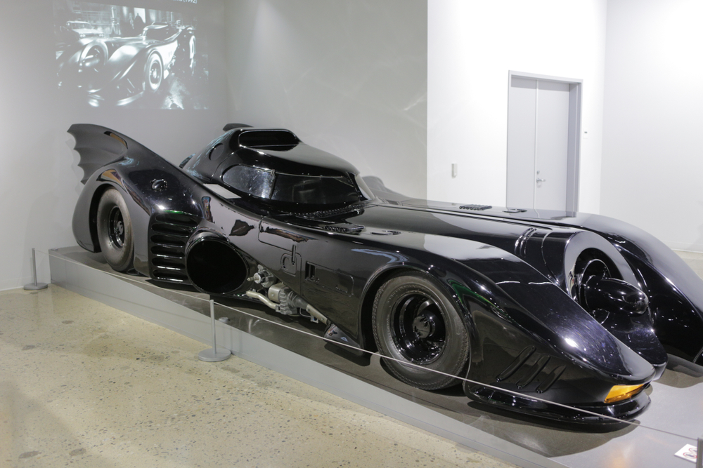 The Batmobile from Batman and Batman Returns Displayed in Las Vegas USA
