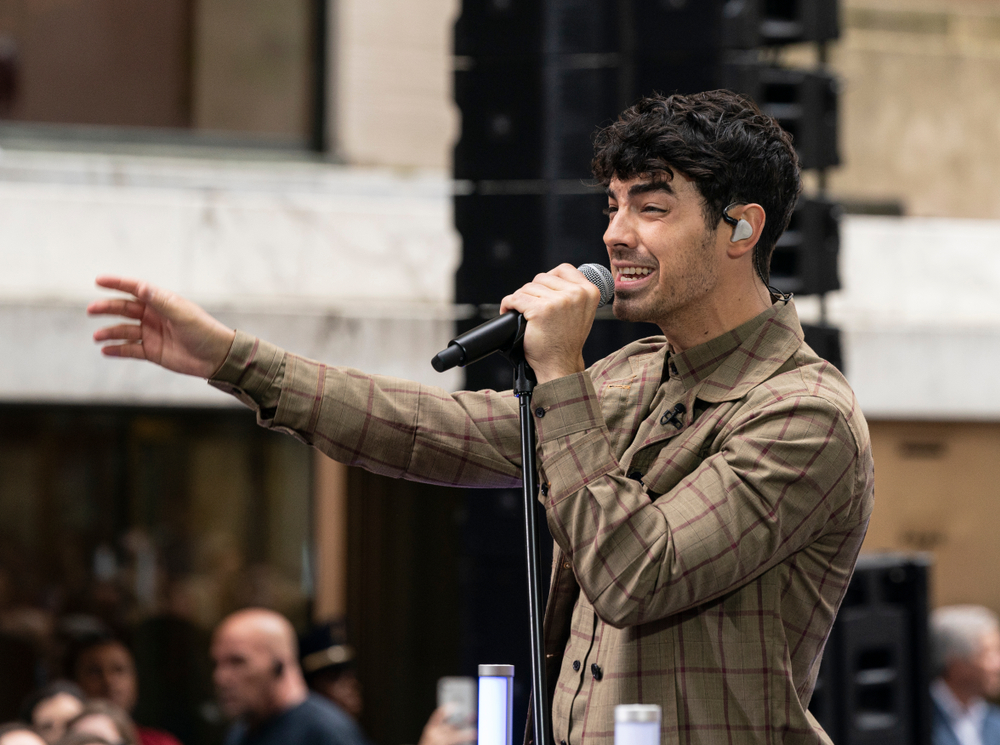 Joe Jonas of The Jonas Brothers band performs on NBC TODAY SHOW