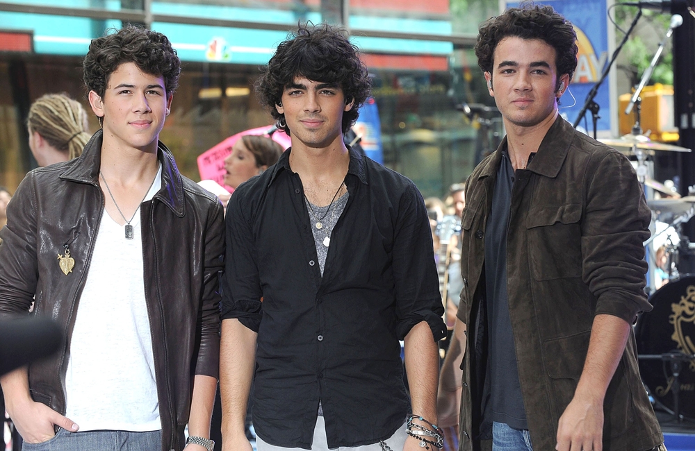 Nick Jonas, Joe Jonas, Kevin Jonas at talk show appearance for NBC Today Show Concert with The Jonas Brothers, Rockefeller Plaza, New York June 19, 2009