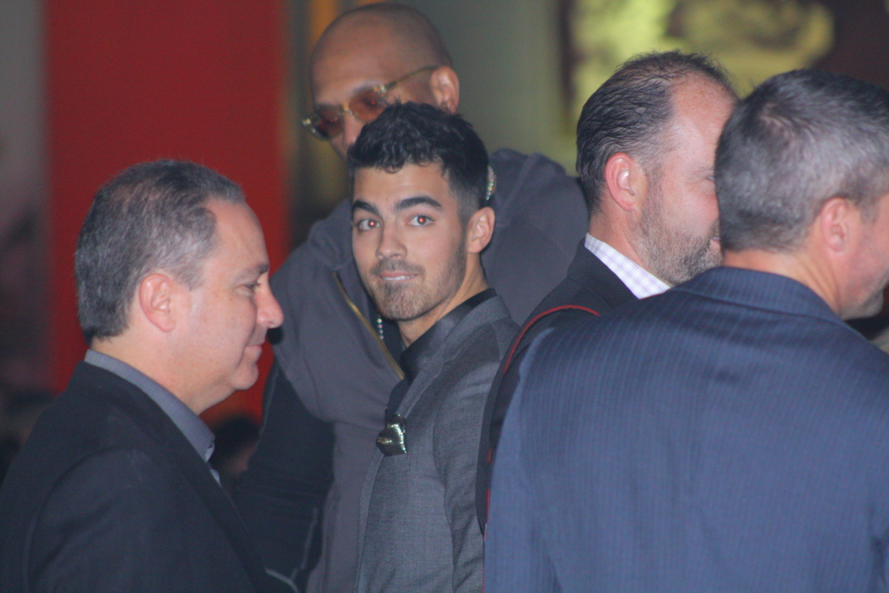 Joe Jonas at the premiere of the movie Tron: